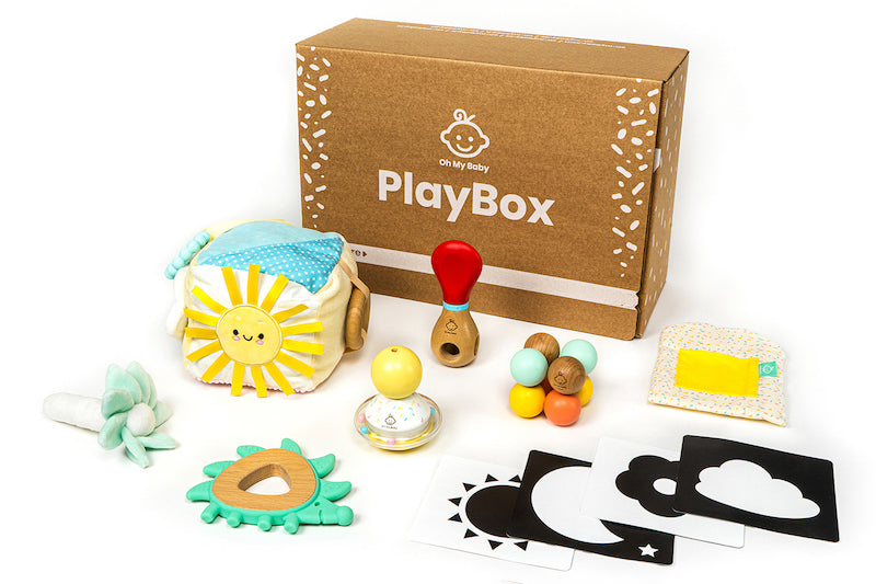 Jeux et jouets d'éveil à mois bébé Play Box enfant Oh My Baby