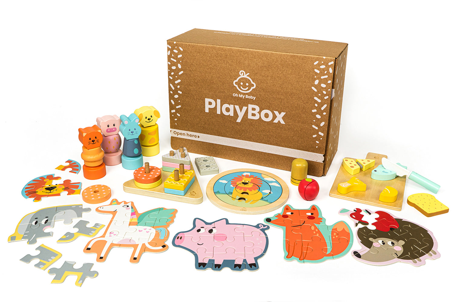 Jouets éducatifs bébé 23 mois, 24 mois Play Box Oh My Baby