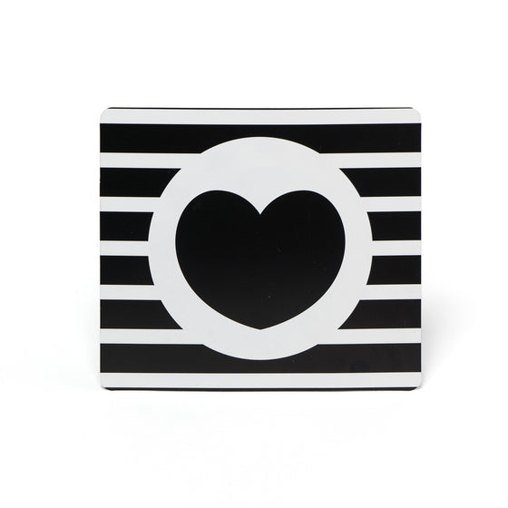 4 cartes en noir et blanc de stimulation