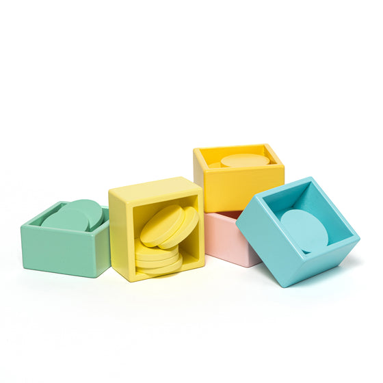Boîtes de tri de couleurs